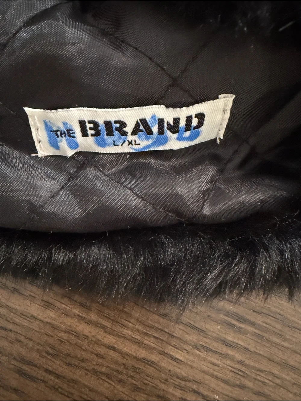 The BRAND Kids Black Faux Fur Trapper Hat sku24
